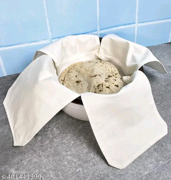 Cotton Roti Cover Cloth, Double Layer Roti Clothes Wrap, Chapati Cover with Flaps Cloth for Chapati Hot Case Kitchen Roti Rumal roti Cloth, Sandwich Wrap Cloth for Tiffin - Free Size