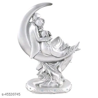 Goldiluxe Romantic Valentine Love Couple Statue Showpiece for Girlfriend, Boyfriend, Husband, Wife, Anniversary, Home Decor, Gifting, Valentines Day Gifts Decorative Showpiece - 15 cm ( Silver) - Free Size, Silver