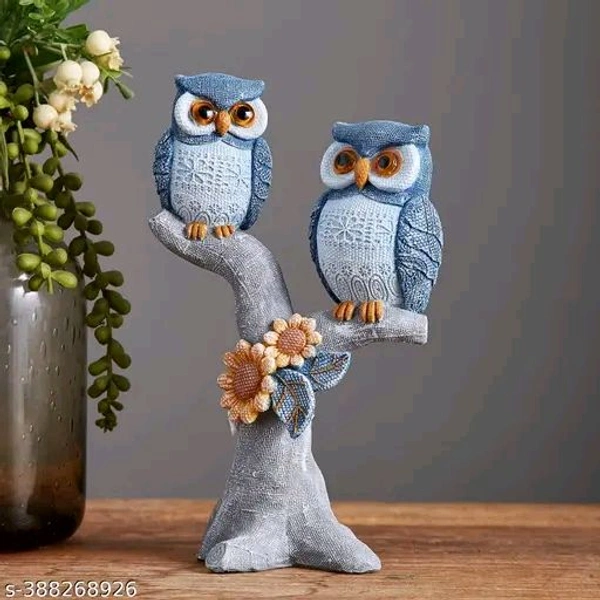 Aarnav Owl Statue for Home Decor Accents Living Room Bedroom Cute Owl Figurines for Shelf Coffee Table Decor, Christmas Birthday Owl Lovers Gift - Free Size