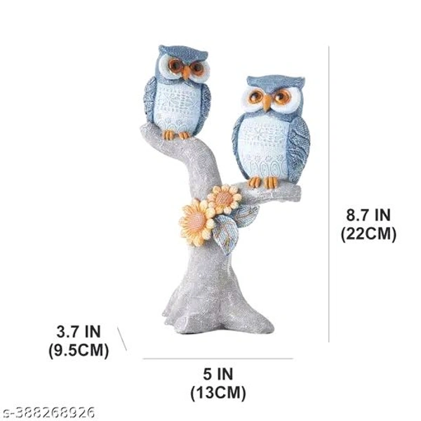 Aarnav Owl Statue for Home Decor Accents Living Room Bedroom Cute Owl Figurines for Shelf Coffee Table Decor, Christmas Birthday Owl Lovers Gift - Free Size