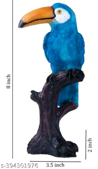 Bnb Premium Bird Figurine Bird Decor Decorative Birds - Outdoor and Indoor Bird Statues and Figurines - Bird Decorations for Home and Garden. - Free Size