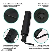 Automatic Mini Travel Windproof Umbrella Compact Auto Open/Close Small Lightweight Folding Rain Umbrellas for Women Men Kids - Free Size