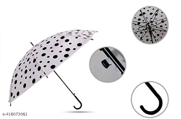 Polka Dot Umbrella | Foldable Mini Cute & Small Umbrella | UV Sun and Rain Protection Umbrella | Travel Accessories | Umbrella for Children, girls and Boys | Photoshoot Chhata | Chhata Umbrella 1 Pcs - Free Size, White