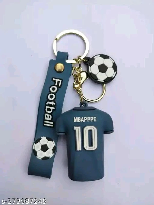 Will Vision Grey 3D Mbapppe Jersey Keychain Keyring Football Keychain For Car Bike Home School Bags Keychain For Best Gift Football Fans - Grey, Free Size