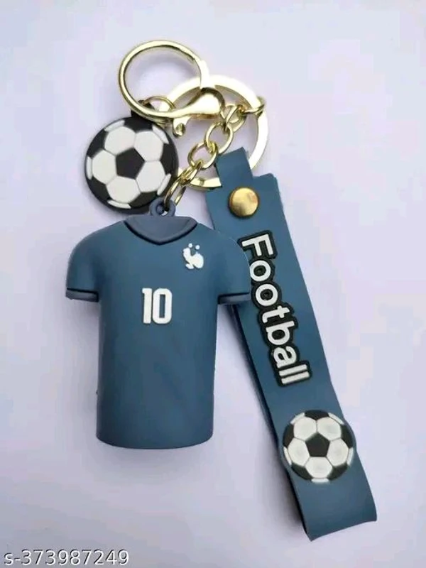 Will Vision Grey 3D Mbapppe Jersey Keychain Keyring Football Keychain For Car Bike Home School Bags Keychain For Best Gift Football Fans - Grey, Free Size