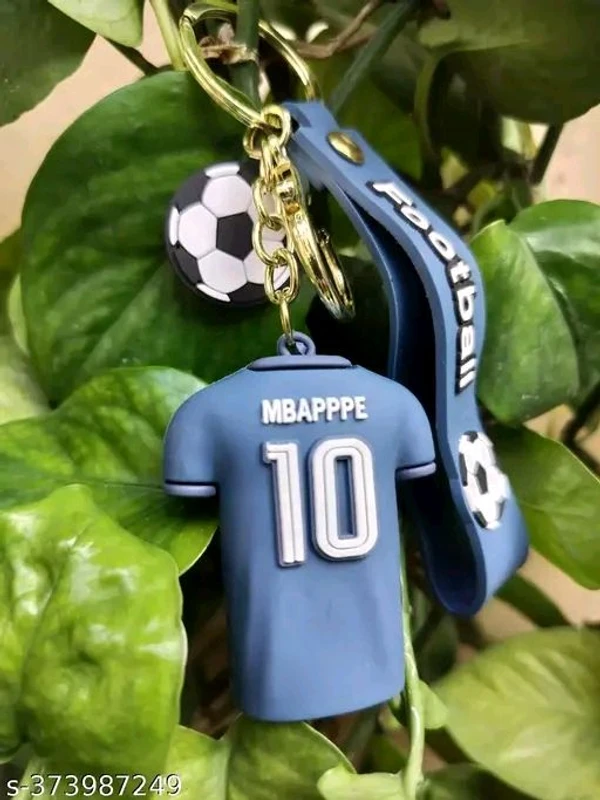 Will Vision Grey 3D Mbapppe Jersey Keychain Keyring Football Keychain For Car Bike Home School Bags Keychain For Best Gift Football Fans - Grey, Free Size