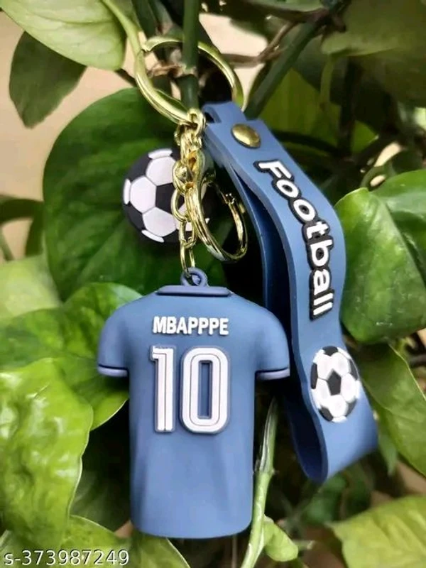 Will Vision Grey 3D Mbapppe Jersey Keychain Keyring Football Keychain For Car Bike Home School Bags Keychain For Best Gift Football Fans - Grey, Free Size