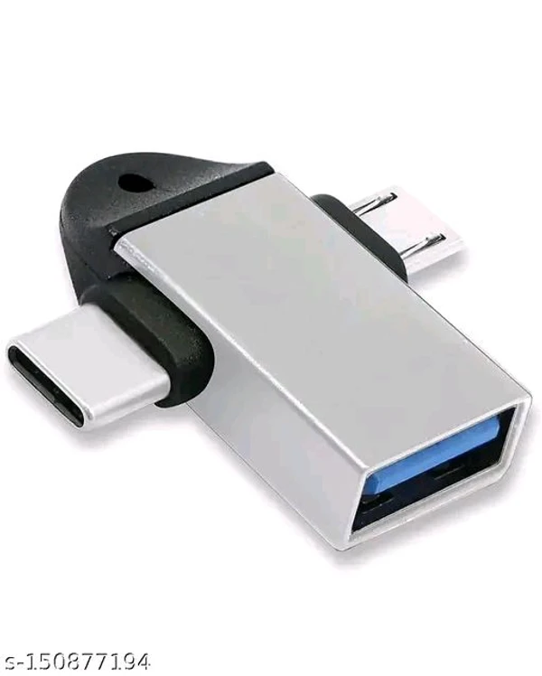 menaso USB Type C, Micro USB OTG Adapter  (Pack of 1) - Free Size