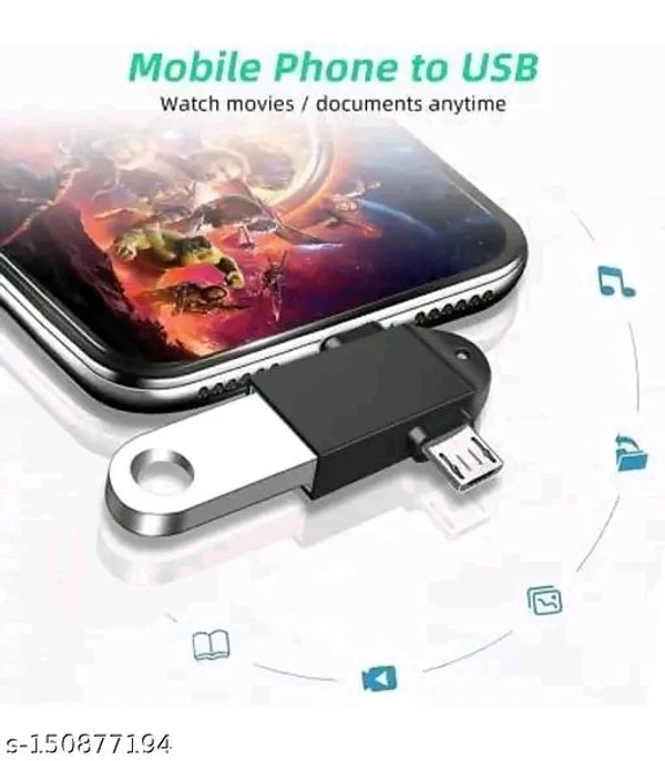 menaso USB Type C, Micro USB OTG Adapter  (Pack of 1) - Free Size