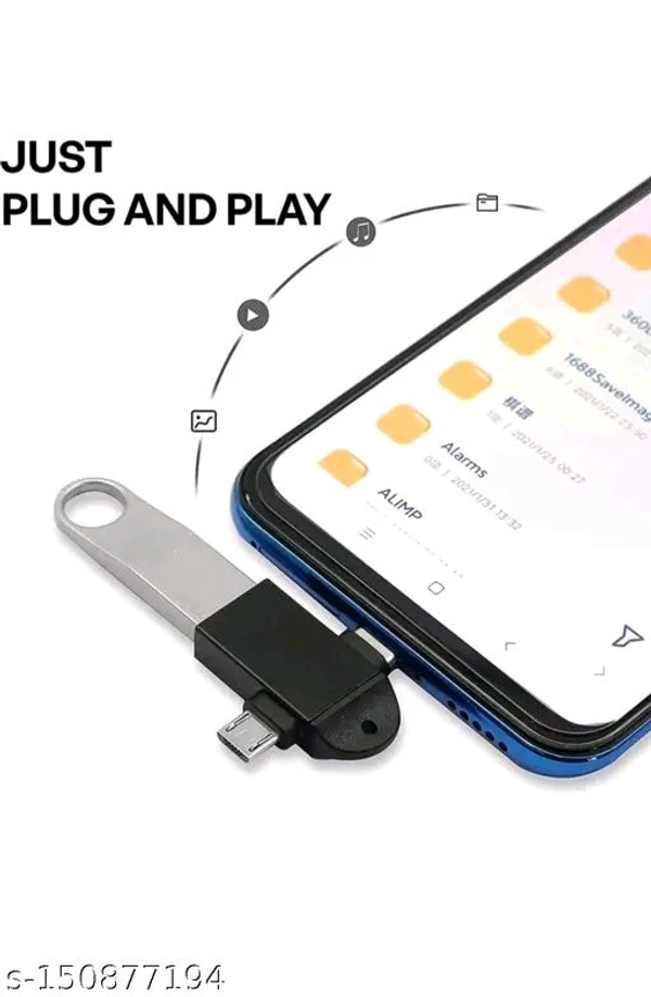 menaso USB Type C, Micro USB OTG Adapter  (Pack of 1) - Free Size