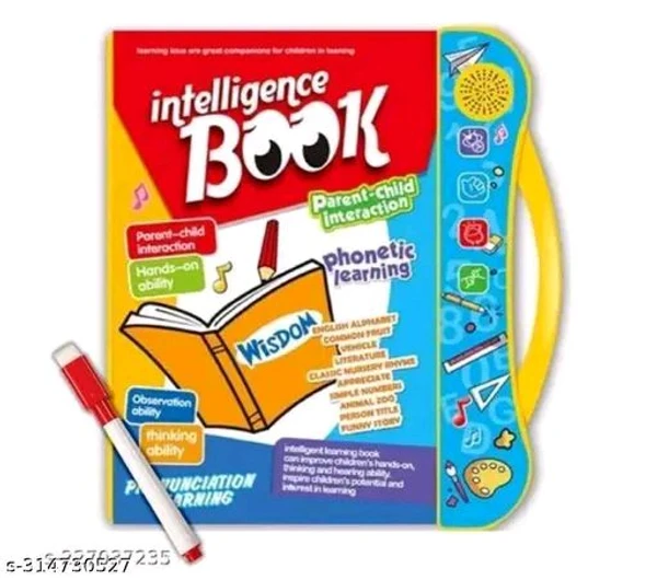 Xcillince Toys music book for kids GIFT Plastic My English E-Book English Reading Study Guide Learning E-Book Sound Book Multicolour