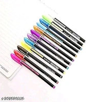 Gel Pens Set Color Gel Pens,Glitter, Metallic, Neon Pens Set Good Gift For Coloring Kids Sketching Painting Drawing (Metalic Neon Pen, Set of 12 - Multicolor, Free Size