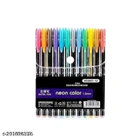Gel Pens Set Color Gel Pens,Glitter, Metallic, Neon Pens Set Good Gift For Coloring Kids Sketching Painting Drawing (Metalic Neon Pen, Set of 12 - Multicolor, Free Size