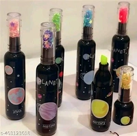 JUST NIDZ Space Bottle Shape Highlighters | Set Of 6 Shades with Stick Notes for Kids - Free Size, Multicolor