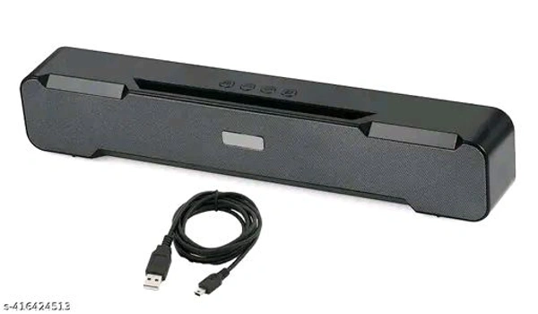 Best Quality Latest Soundbar Wireless Speaker with Extra Bass & Hi-fi Stereo Sound Quality | Upto 6H Playtime Non-Stop Music | Fast Charging with Mobile Stand & Multi-Connect Easy to Carry with 2400 mAH battery - Free Size