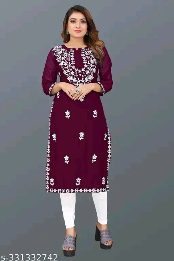  Designer Fabulous Kurti For Women - Purple, S