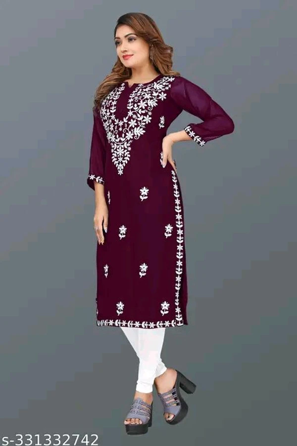  Designer Fabulous Kurti For Women - Purple, S