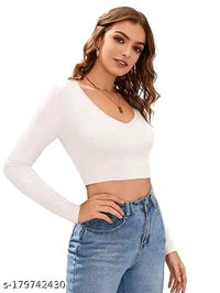 Stylish Women's & Girls' Tank Tops Bodycon Sleeveless Crop Tops Ribbed Slim Fit Top - White, XS