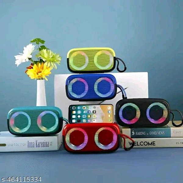 Wireless Bluetooth Portable Speaker with Supporting Carry Handle, USB, SD Card, AUX, FM & Call Function - Free Size