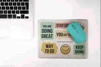 Quotes Design Printed 3mm Thick Non-Slip Rubber Mouse Pad for Computer Laptop and Gaming (9 inch X 7.5 inch) - Free Size