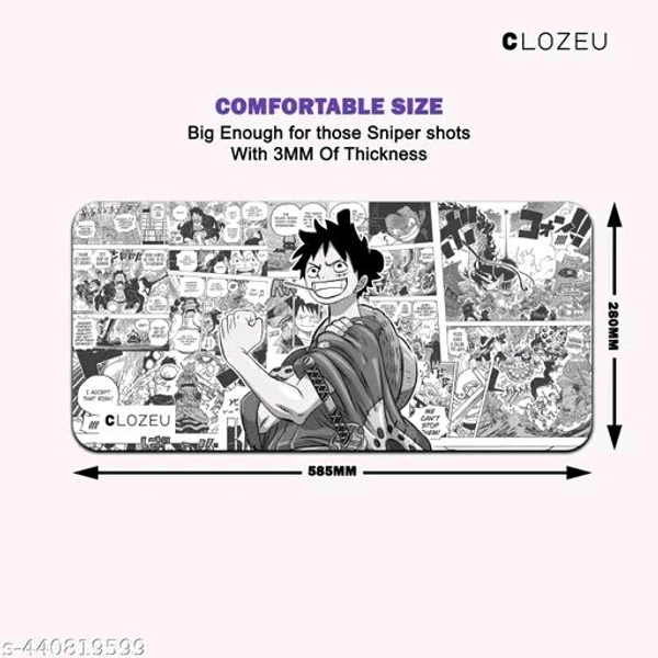 mouse pad | mousepad | gaming mouse pad | desk mat | large mouse pad - White, Free Size