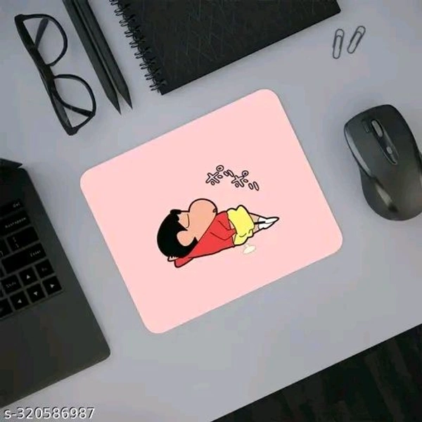 Sleeping Shinchan Design Printed 3mm Thick Non-Slip Rubber Mouse Pad for Computer Laptop and Gaming (9 inch X 7.5 inch), (M73)Name: Sleeping Shinchan Design Printed 3mm Thick Non-Slip Rubber Mouse Pad for Computer Laptop and Gaming (9 inch X 7.5 inch), (M73) - Pink, Free Size