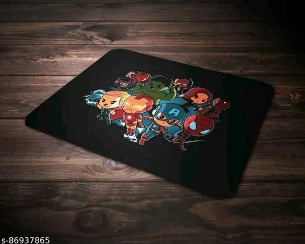  MARVEL SUBLIARTS BABY AVENGERS MULTICOLOR HD PRINTED Mouse Pad Anti Slip Durable Rubber Base Mousepads Gaming Mouse Pads Mat for Laptops and PC (Multicolor Mandala Rubber Base Mouse Pad) - Black, Free Size