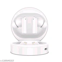 Buds Pro Round TWS with Environmental Noise Cancellation/ENC, 10mm Copper Driver, Low Lag, Matte Finish Design, IPX5 Dust Resistance, Smart Touch & Upto 40 Hrs Playtime Bluetooth Headset (Black, True Wireless) - White, Free Size