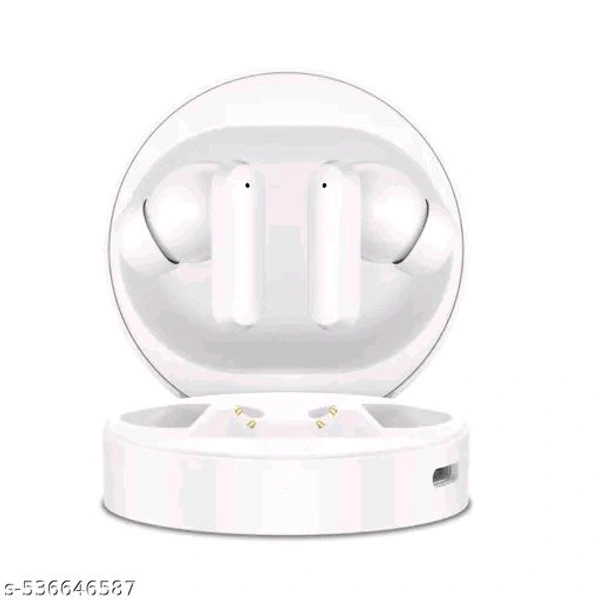 Buds Pro Round TWS with Environmental Noise Cancellation/ENC, 10mm Copper Driver, Low Lag, Matte Finish Design, IPX5 Dust Resistance, Smart Touch & Upto 40 Hrs Playtime Bluetooth Headset (Black, True Wireless) - White, Free Size