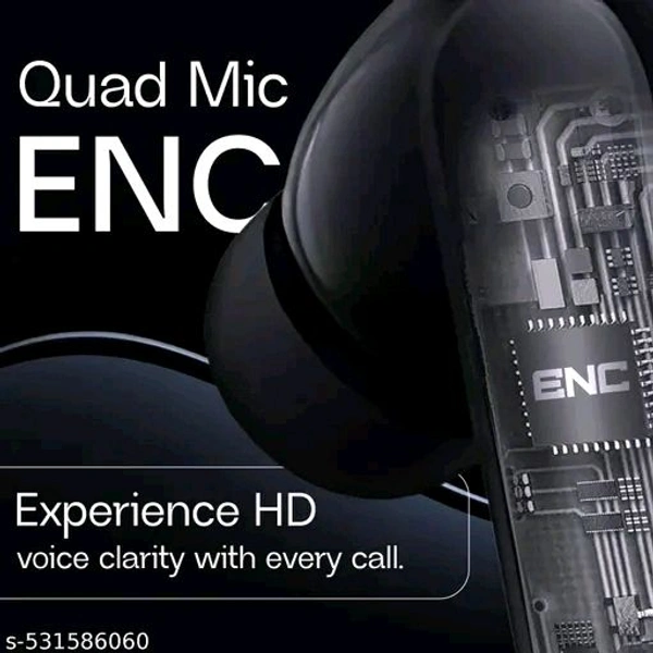 CMF ROUND EARBUDS 12 hours playtime bluetooth wireless headphones earphone bluetooth headset - Black, Free Size