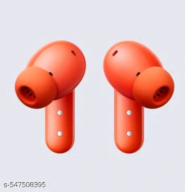 CMF Buds 42 dB Active Cancellation, Ultra Bass Technology, 35.5 Hrs playtime Bluetooth Gaming (Orange, True Wireless) - Red Orange, Free Size
