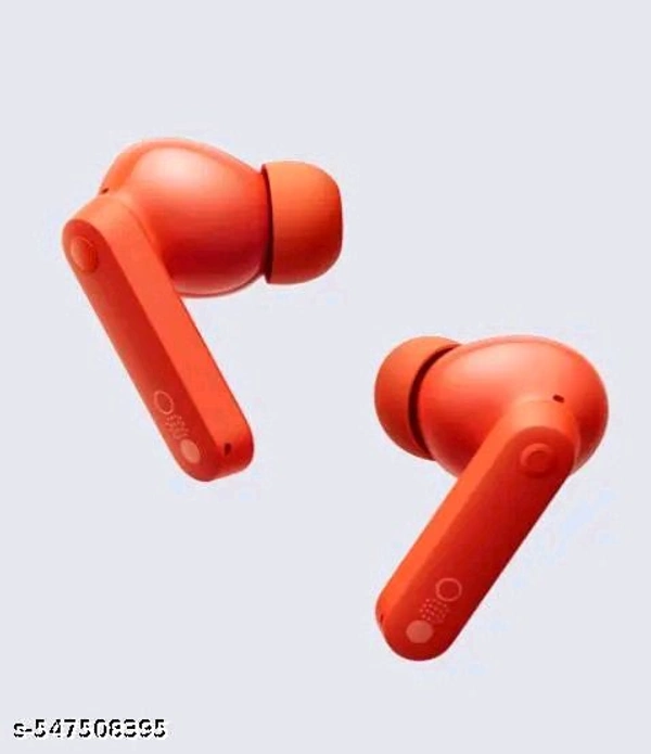 CMF Buds 42 dB Active Cancellation, Ultra Bass Technology, 35.5 Hrs playtime Bluetooth Gaming (Orange, True Wireless) - Red Orange, Free Size