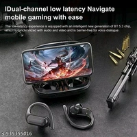 A520 Trendy ANC Gaming Earbuds – 50H Battery | Deep Bass | Gaming Chipset | Vibration Alerts | Type-C Fast Charging | Water/Dust Proof (Black, TWS) - Black, Free Size