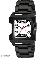 Men's Metal Watch - white,gray,black, free size