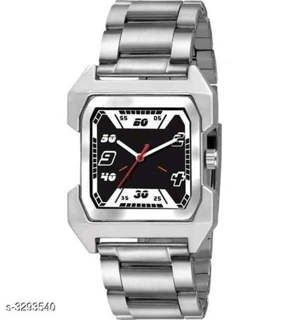 Men's Metal Watch - white,gray,black, free size