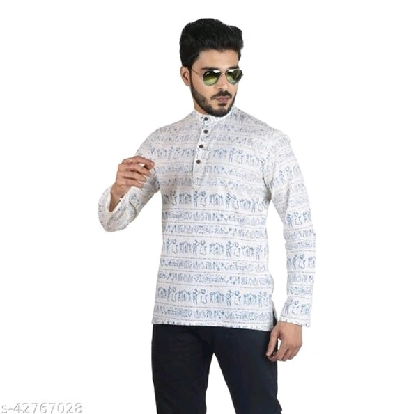 Printed Cotton Kurta - multicolour, S,M,L,XL,XXL,XXXL