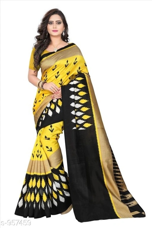 Art Silk Saree - multicolour