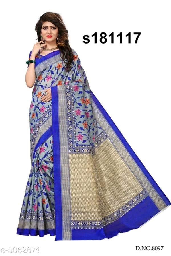 Art Silk Saree - multicolour