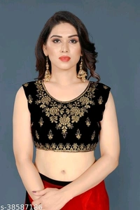 Saree With Beautiful Blouse - multicolour, free size