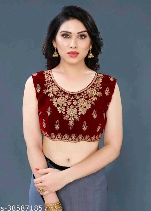 Saree With Beautiful Blouse - multicolour, free size