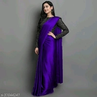 Saree With Blouse - multicolour, free size