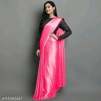 Saree With Blouse - multicolour, free size