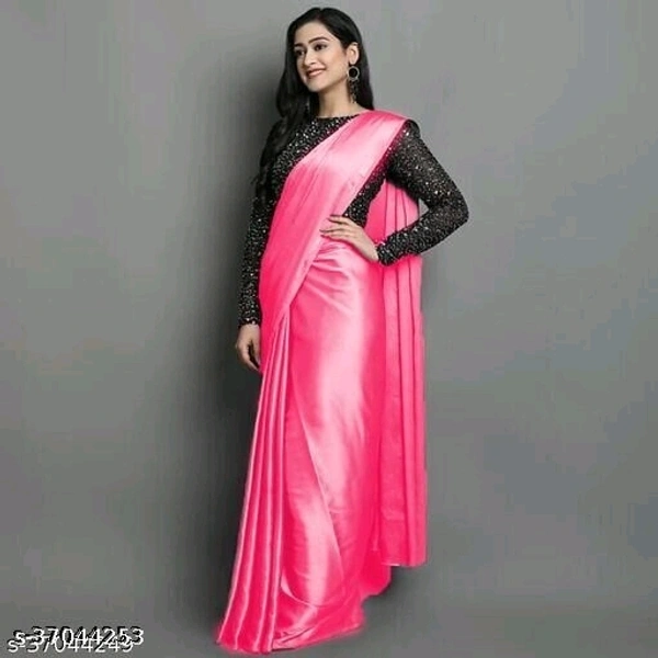 Saree With Blouse - multicolour, free size
