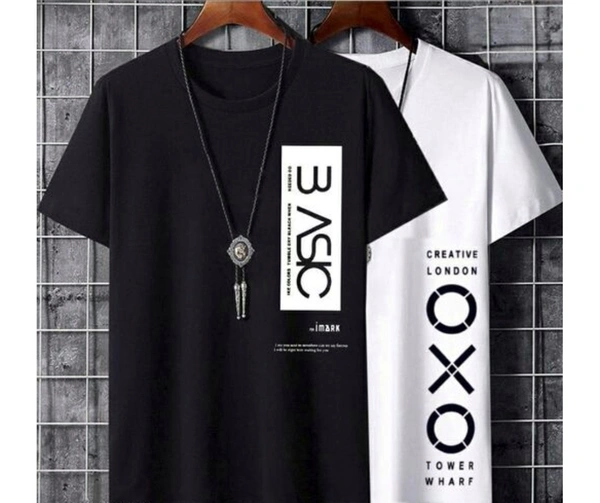  Cotton Half Sleeve Combo T-SHIRT - L