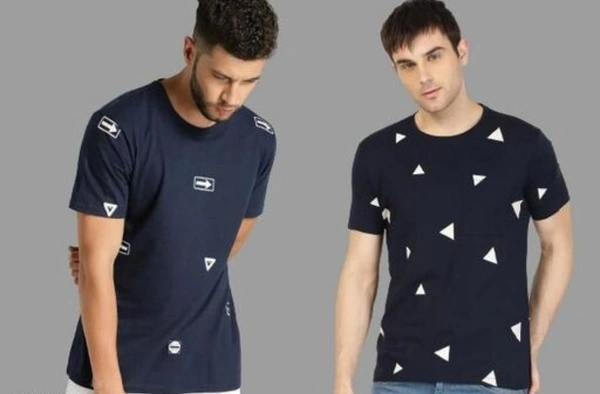 Cotton Half Sleeve Combo T-SHIRT - XL
