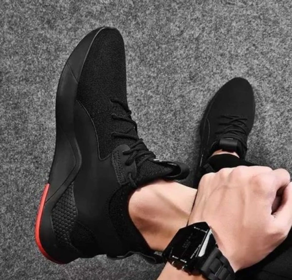 Modern Attractive Stylish Black Color Sport Shoe For Men - IND-9