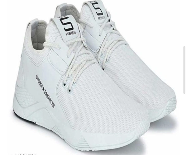 Modern Attractive Stylish White Color Sport Shoe For Men - IND-8