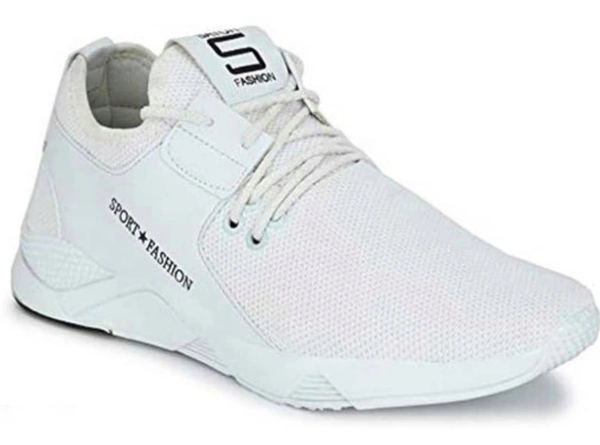 Modern Attractive Stylish White Color Sport Shoe For Men - IND-9