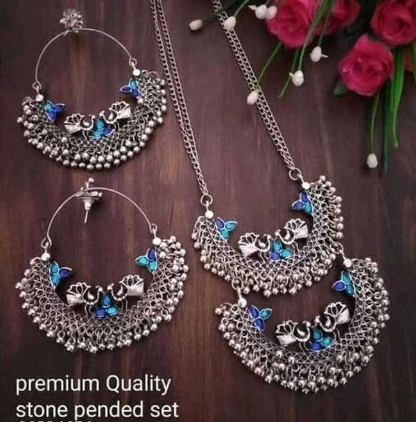 Beautiful Oxidised jewellery set  - Free Size