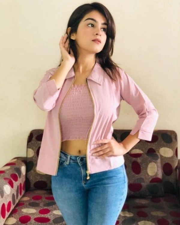 Women Shrug Jacket - L, Pink